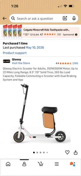 E Scooter for Adults — Electric Scooter, Qlaway