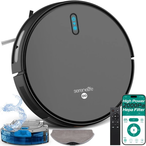 Robot Vacuum and Mop Combo — Robot Vacuum, SereneLife
