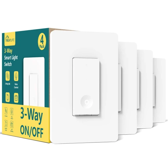 3 Way Smart Switch 4 Pack — Smart Switch, TREATLIFE