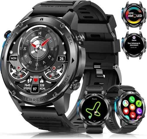 Military Smart Watch with GPS, PODOEIL