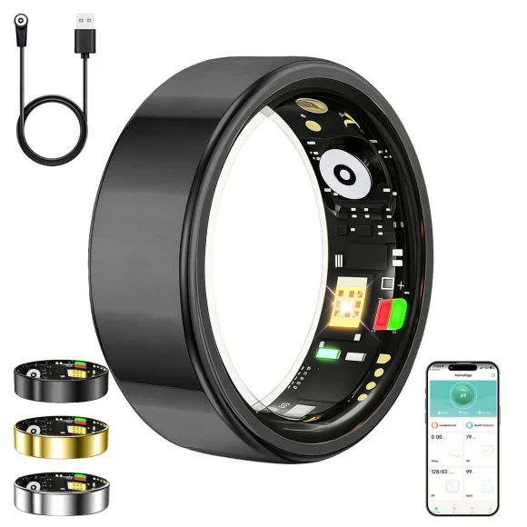 Fitness Tracker Ring — Smart Ring, ZBNMY