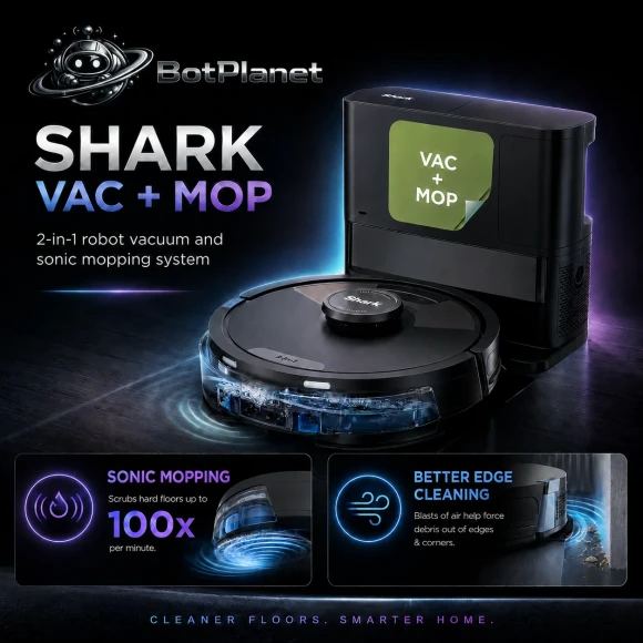 Robot Vacuum and Mop with Self-Empty Base — Robot Vacuum, Shark