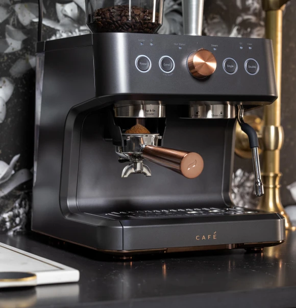 Semi Automatic Espresso Machine with Milk Frother — Coffee Maker, Café