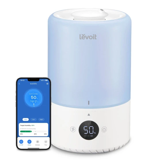 Smart Humidifier with App Control, Top Fill Design, and Essential Oil Diffuser — Humidifier, LEVOIT
