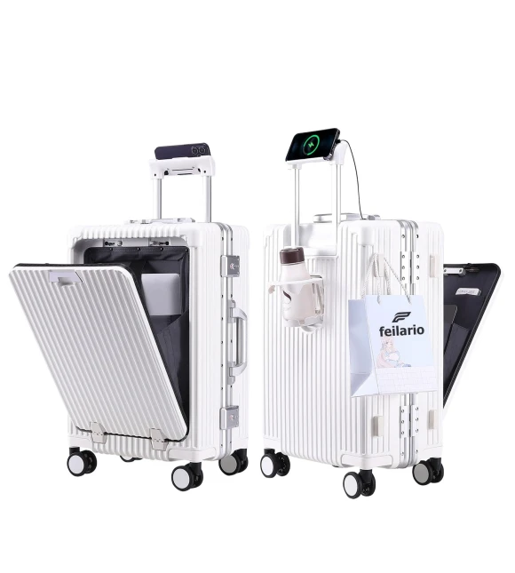 Aluminium Frame Hard Shell Spinner Wheels Luggage — Smart Luggage, feilario