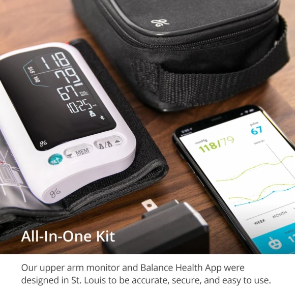 Bluetooth Blood Pressure Monitor with Automatic Upper Arm Cuff — Blood Pressure Monitor, Greater Goods