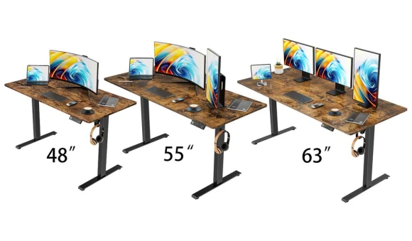 Electric Standing Desk Adjustable Height, Ergonomic Sit Stand Computer Desk — Standing Desk, VVENACE