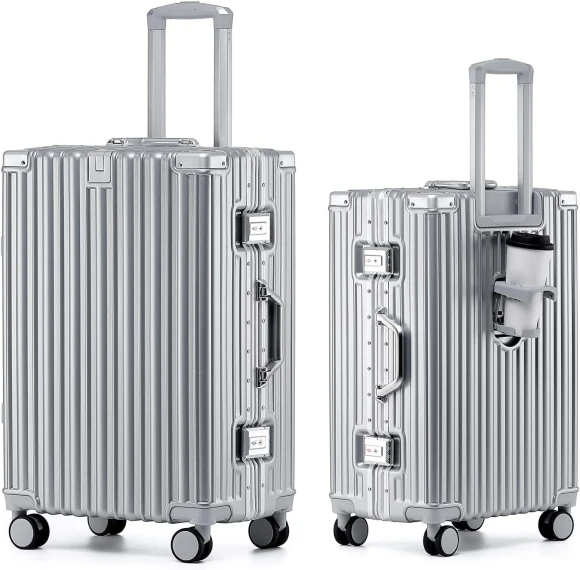 Hard Shell Carry On Luggage with Aluminum Frame — Smart Luggage, HotWay