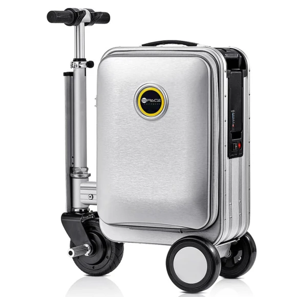 Rideable Electric Luggage Scooter — Smart Luggage, Space Suitcases