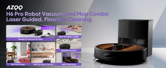 Robot Vacuum and Mop with LIDAR Navigation — Robot Vacuum, AZQQ
