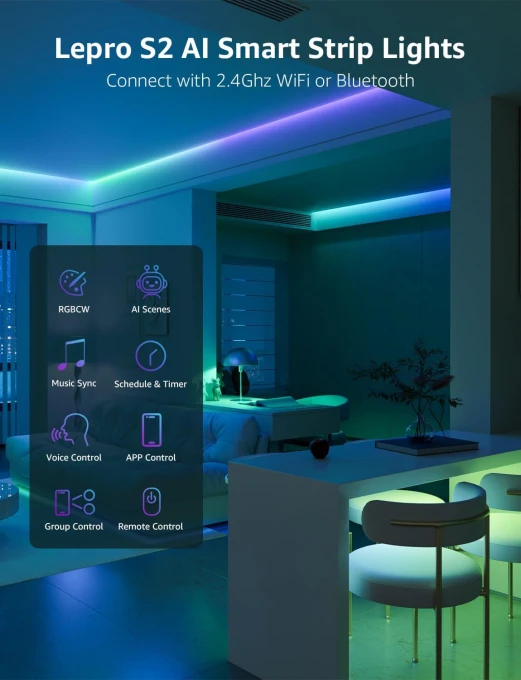 AI Smart LED Strip Lights — LED Strip Lights, Lepro