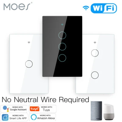 Smart Ceiling Fan Light Wall Switch — Smart Switch, MOES