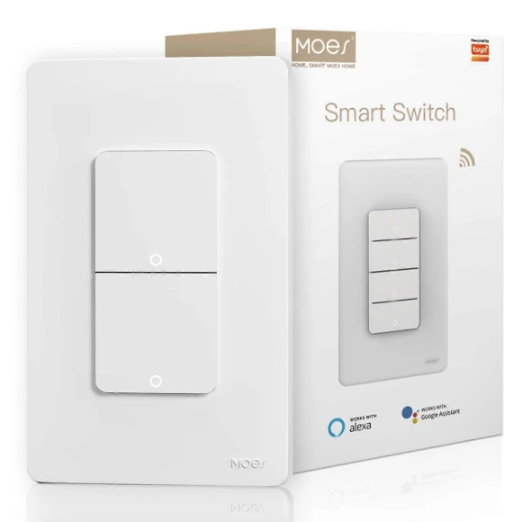 Smart Double Light Switches — Smart Switch, MOES