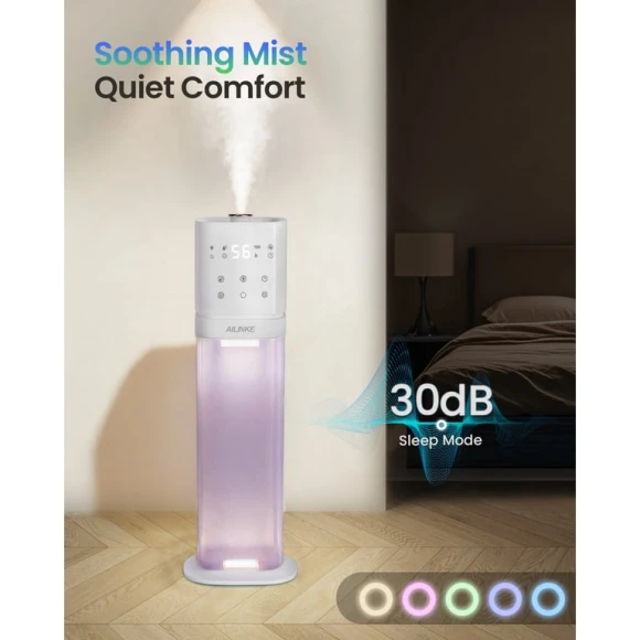 Smart Humidifier for Large Room with Extension Tube — Humidifier, AILINKE