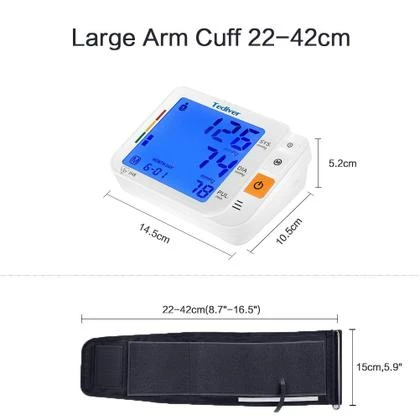 Digital Blood Pressure Monitor with Large Cuff — Blood Pressure Monitor, Tediver
