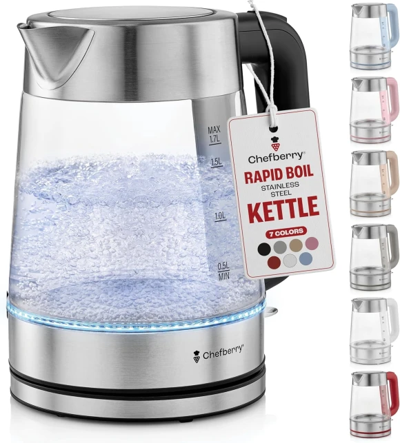 Electric Kettle for Boiling Hot Tea & Water — Electric Kettle, Chefberry