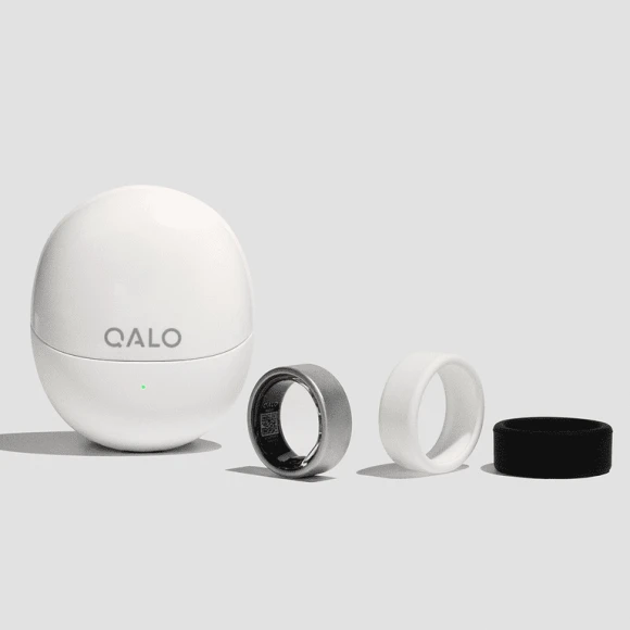 QRNT Smart Ring – Snug Fit – Size Up – Water-Resistant Titanium Fitness Tracker — Smart Ring, QALO