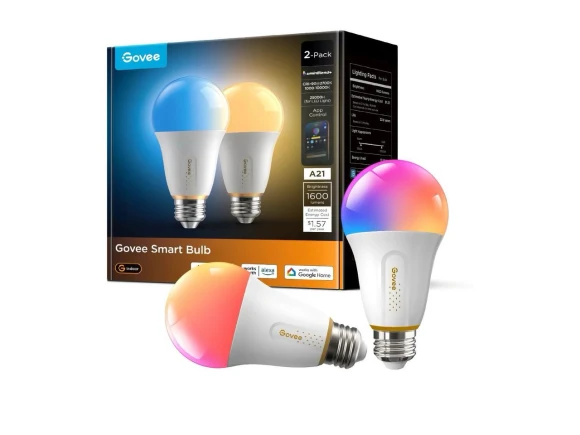 1600 Lumens Smart Light Bulbs 2-Pack — Smart Light Bulb, Govee