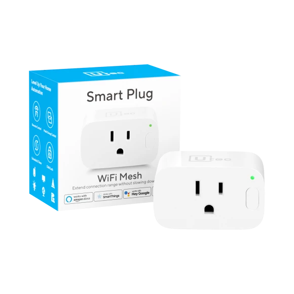 Smart Plug, Wi-Fi Mesh Outlet, 15A Ultra Efficient Smart Plug — Smart Plug, U-tec