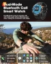 Thumbnail Military Smart Watch with Bluetooth Call and Fitness Tracking — Smart Watch, DEKELIFE