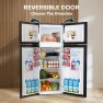 Thumbnail 4.0 Cu.Ft. Mini Fridge with Freezer, Double Door Small Refrigerator, Upstreman
