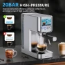 Thumbnail 20 Bar Compact Espresso Machine with Milk Frother, SOWTECH