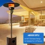 Thumbnail 48,000 BTU Propane Patio Heater with Wheels and Round Table, OLIXIS