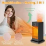 Thumbnail 1500W PTC Fast Heating Space Heater with Humidifier and 3D Flame Effect, Verminget