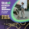 Thumbnail Adjustable Height Kick Scooter with Foldable Design, SKIDEE