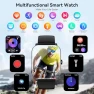 Thumbnail Smart Watch with HD Touch Screen, Health Monitoring, and Bluetooth Calling — Smart Watch, ganopterygon
