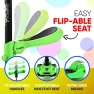 Thumbnail 3 Wheeled Scooter for Kids - 2-in-1 Sit/Stand Kick Scooter with Flip-out Seat, Adjustable Height, Wide Deck, and..., Hurtle