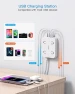 Thumbnail 5ft Power Strip with 4 USB Ports (2 USB C) and 4 Outlets, HANYCONY