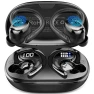 Thumbnail Bluetooth 5.4 Wireless Earbuds with Earhooks, 50H Playtime, ENC Noise Canceling, IP7 Waterproof — Wireless Earbuds, Hupoaf