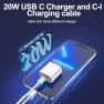 Thumbnail Fast Charging Type C Wall Charger Block with USB C to Lightning Cable, FEEL2NICE