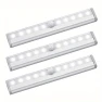 Thumbnail 3pcs Under Cabinet Lights, 10 LED Battery Operated Wireless Motion Sensor Light Indoor