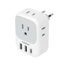 Thumbnail European Travel Plug Adapter with USB C, TESSAN