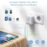 Thumbnail European Travel Plug Adapter with USB C, TESSAN