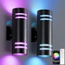 Thumbnail Smart Dusk to Dawn Outdoor Lighting RGB Color Changing Porch Lights, KIZON