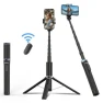 360 Degree Rotating Phone Clip Retractable Selfie Stick Tripod, Jmary