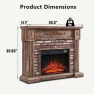 Thumbnail Electric Fireplace with Mantel, Aitjunz