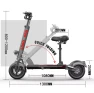 Thumbnail 10 inch off-road adult foldable electric scooter with seat — Electric Scooter
