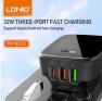 3-Port USB PD Charger with Fast Charging — Power Bank, LDNIO