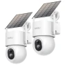 Solar Security Camera Outdoor with Floodlight — Security Camera, AOSU