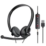 Thumbnail USB Headset with Microphone for PC Laptop, FEABASK