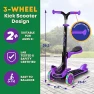 Thumbnail Foldable Seat Kids Scooter with LED Wheel Lights, Lifemaster