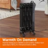 Thumbnail Portable Radiator Heater with 7 Oil-Filled Fins, Amazon Basics
