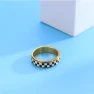 Thumbnail Checkered Fidget Ring, AmorArtSky