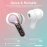 Thumbnail Wireless Earbuds with Noise Cancelling Mic and LED Display — Wireless Earbuds, BESNOOW