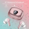 Thumbnail Wireless Earbuds with Noise Cancelling Mic and LED Display — Wireless Earbuds, BESNOOW