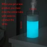 Thumbnail Mini Humidifier with 7 Color LED — Essential Oil Diffuser, HOTFFISH